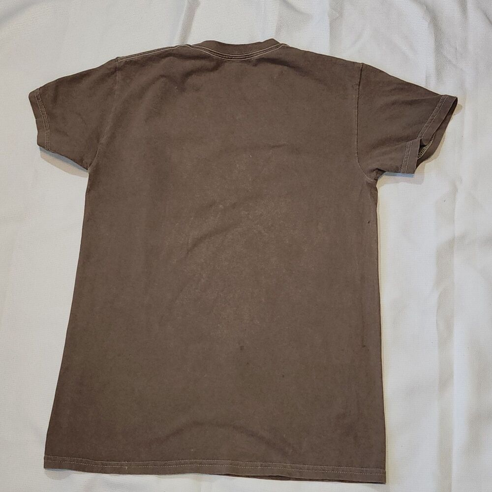 Pink Floyd World Tour ’87 Graphic T-Shirt Brown Size Small Retro Band Tee - Picture 4 of 4